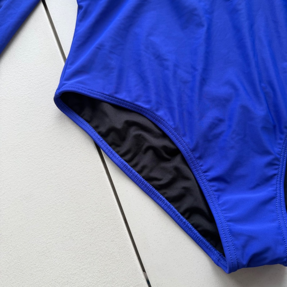 Venus 10 Royal Blue Deep V-Neck Flutter Kimono Sleeve Keeley, One Piece Swimsuit - Picture 11 of 14